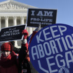 pro abortion and anti abortion protest